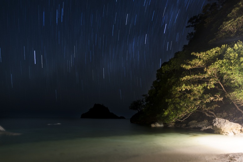 beach night danjugan island philippines