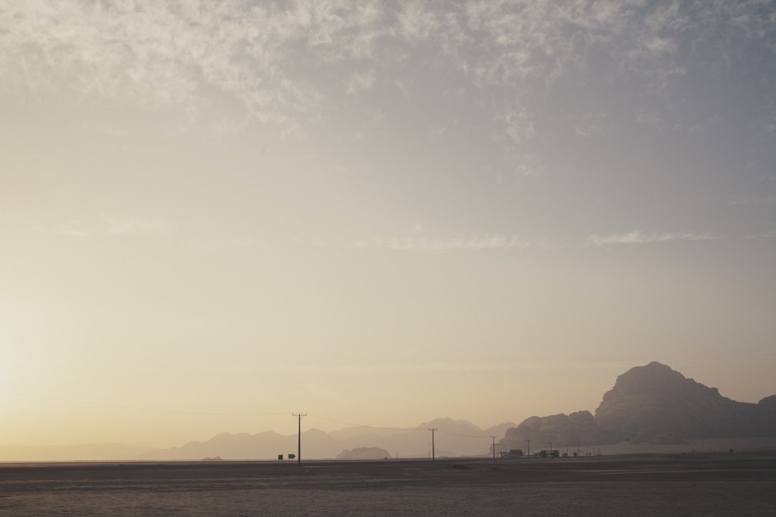 jordan wadi rum desert sunrise