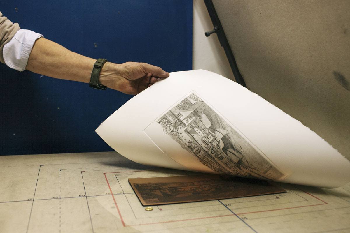 etching l'ippogrifo florence