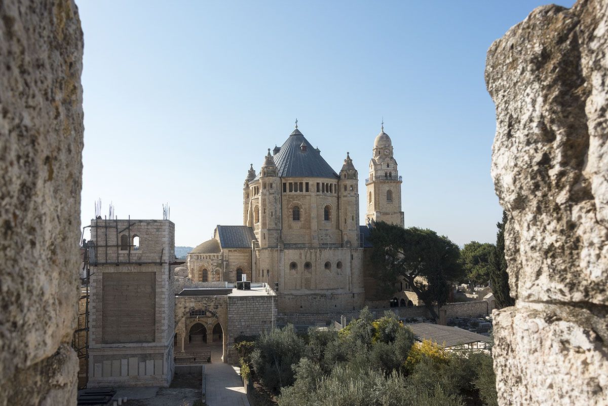 Jerusalem city walls big church