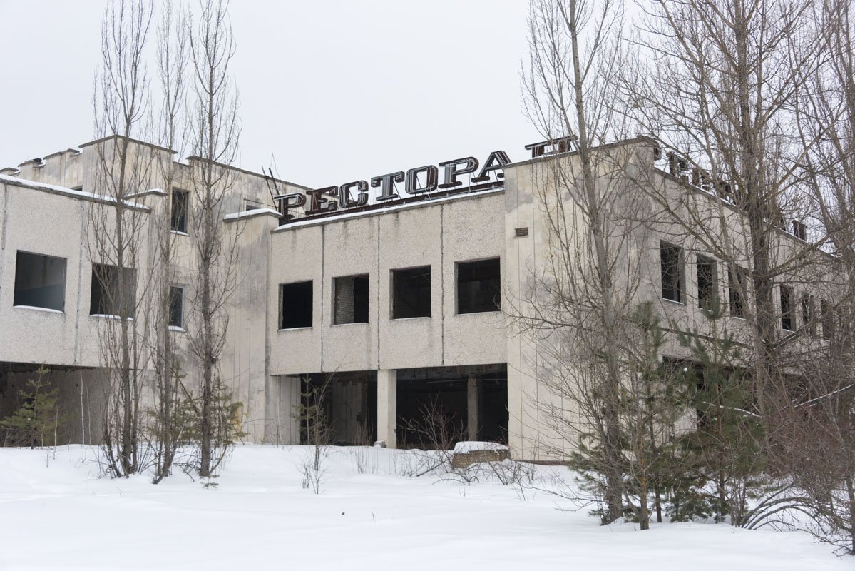 chernobyl exclusion zone pripyat winter snow
