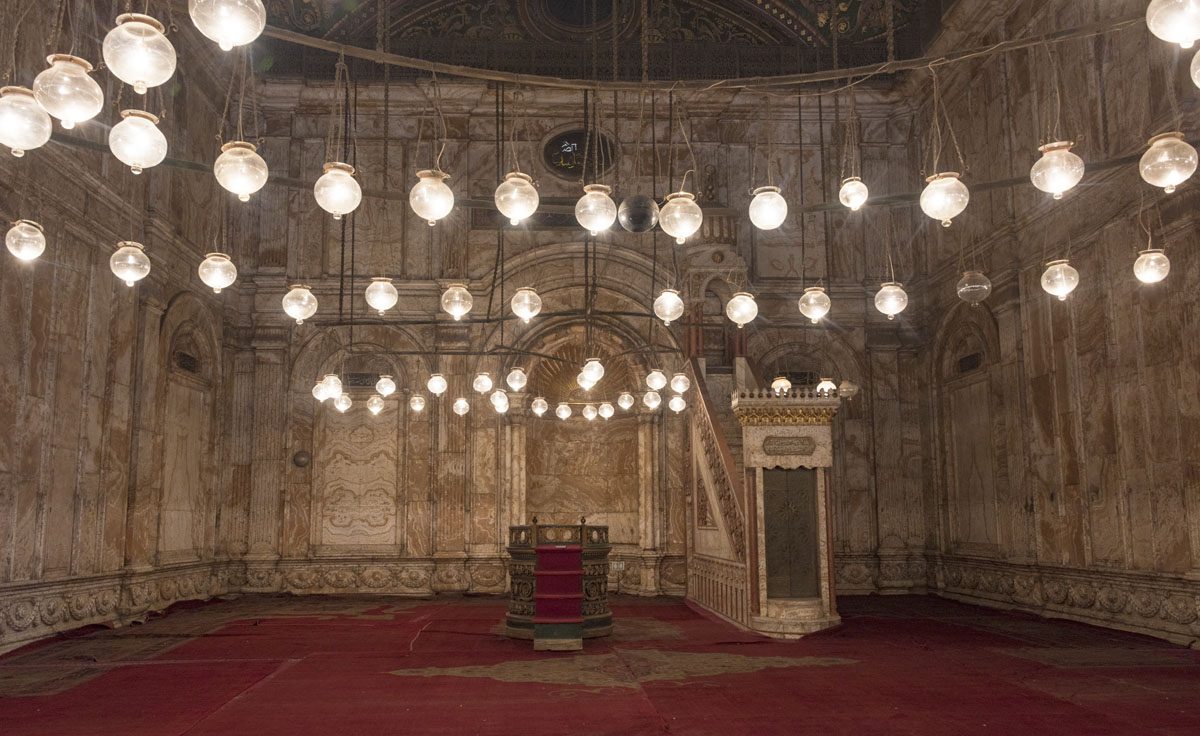 cairo egypt muhammad ali mosque inside