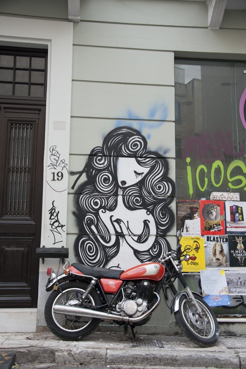 athenstyle street art bike