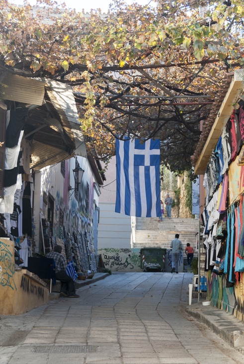 Greece Athens Insiders Alley Flag