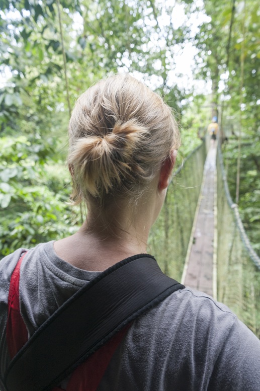 gunung mulu treetop walk girl
