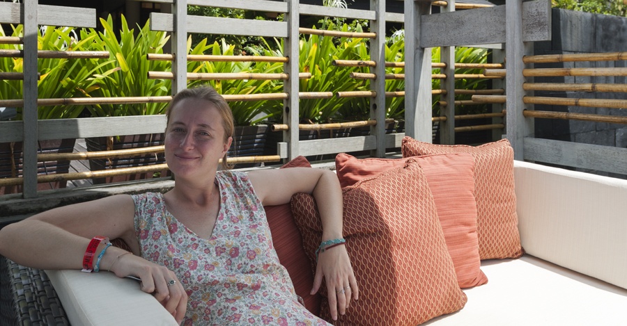 mulu marriott girl on couch