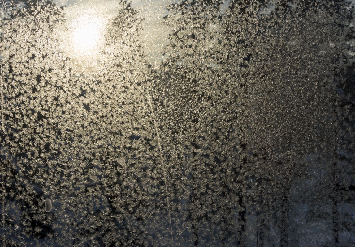 helsinki in winter frozen glass