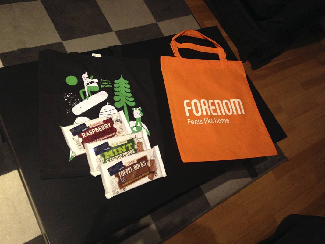 forenom helsinki goody bag