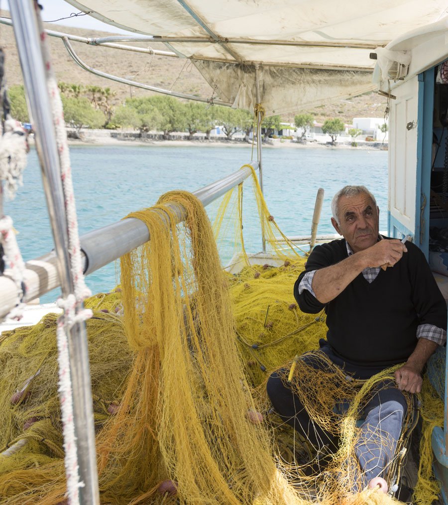 Astypalea greece fisherman