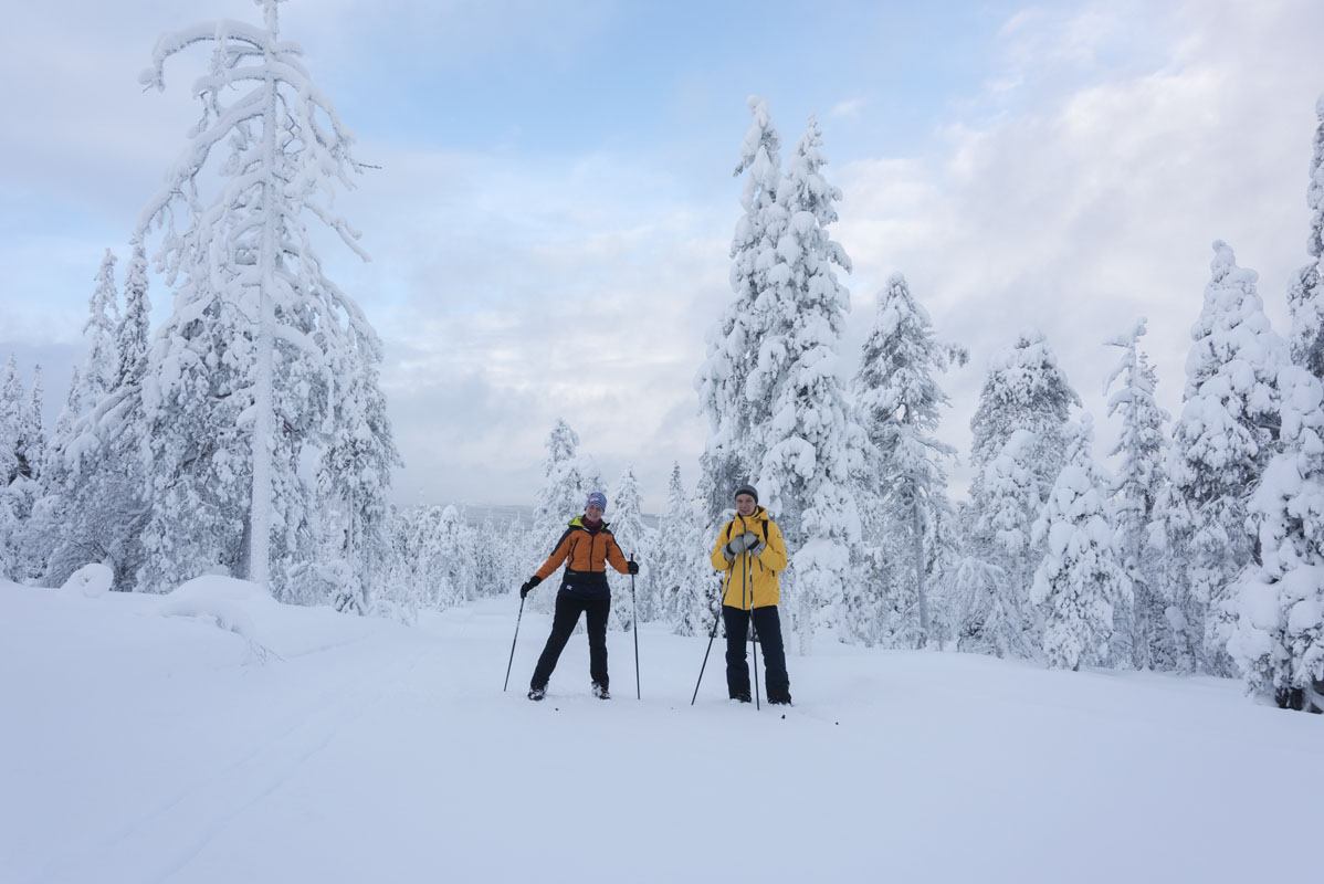 finland cross country ski 2 people