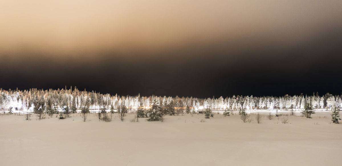 salla lapland night lights