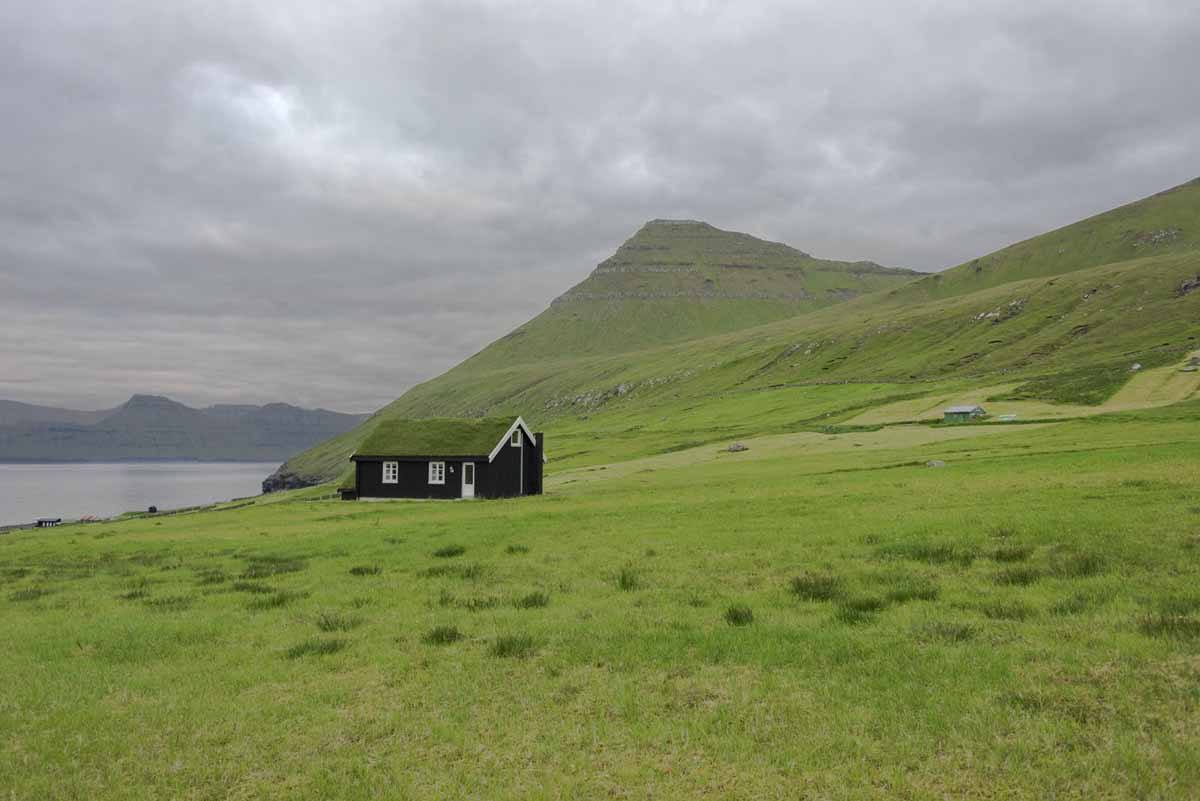 faroe islands grass house