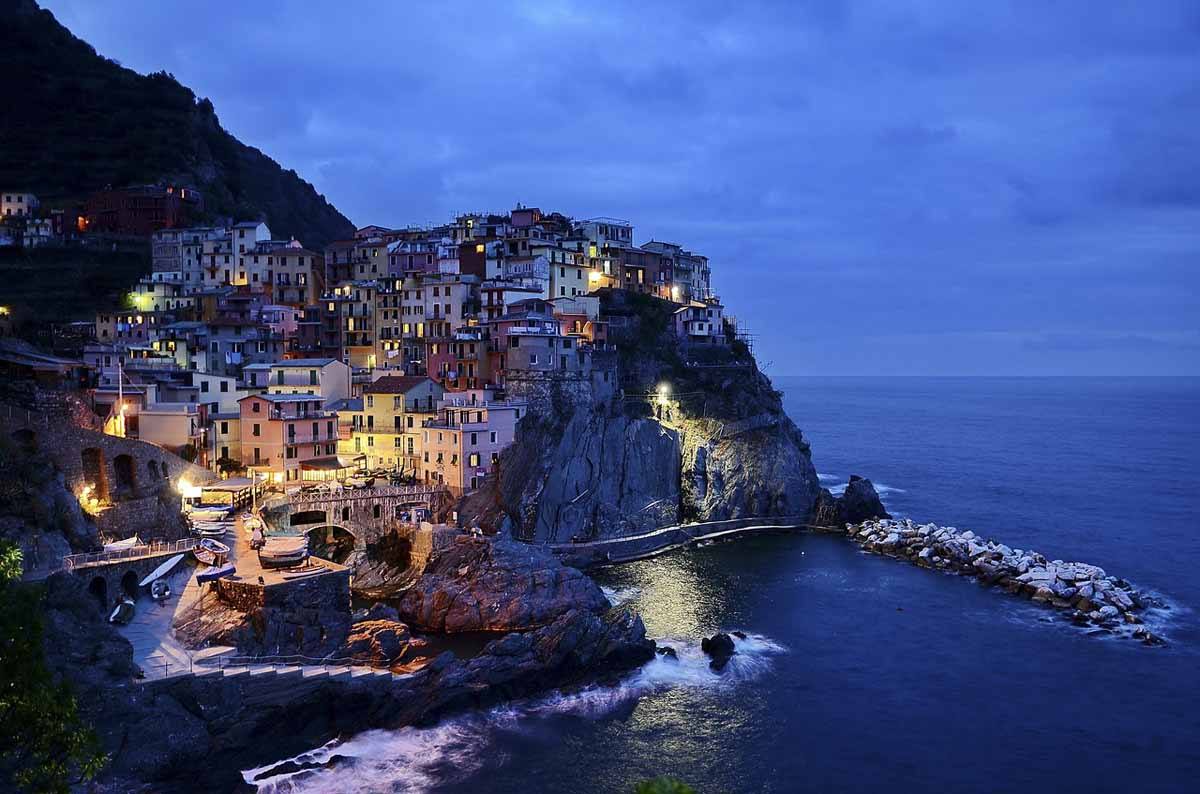 cinque terre at night
